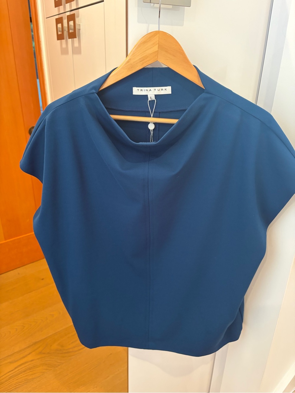 Trina Turk Deep Teal Dolman Sleeve Top